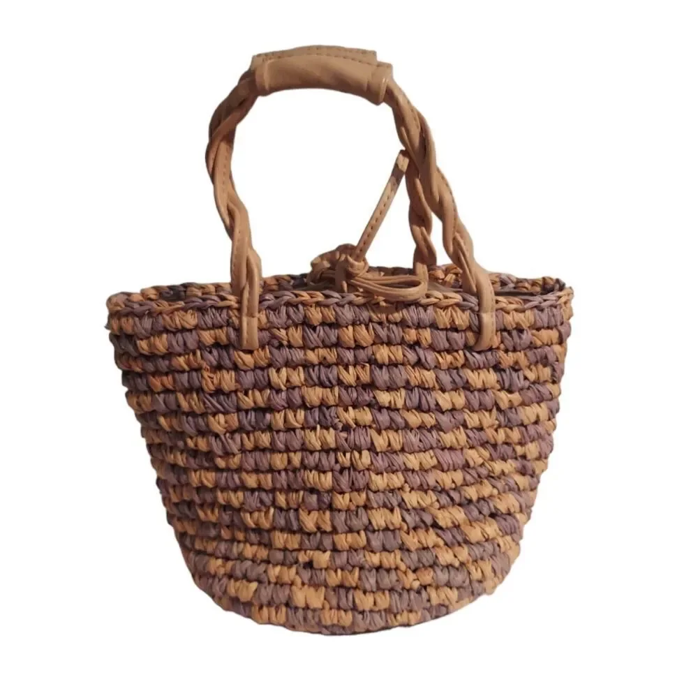Vintage Maqui Hand-made Natural Straw Purse - Picture 1 of 5